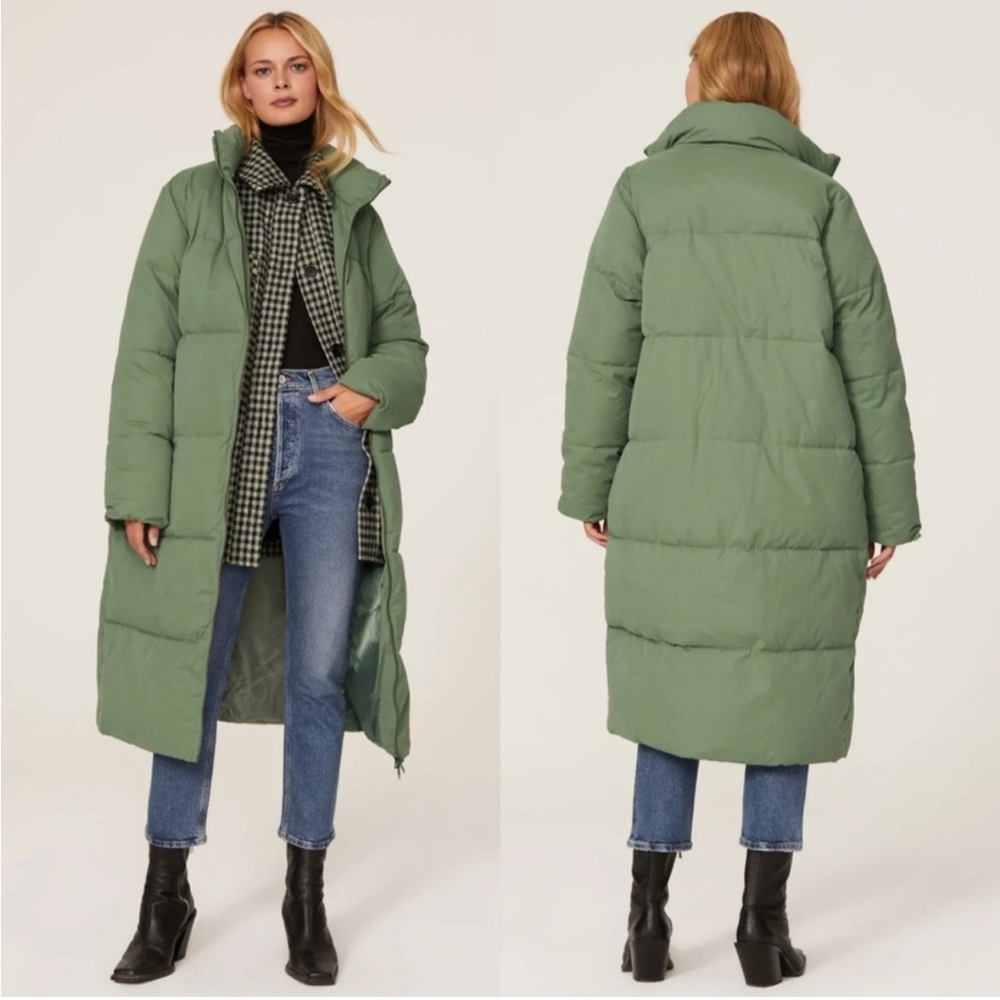Sweet Baby Jamie Sage Puffer Coat in Size XS